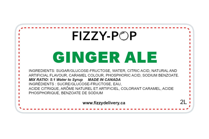 Ginger Ale Syrup Fizzy-Pop