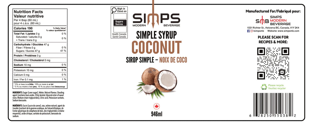 Simps Coconut Syrup