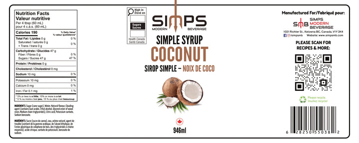 Simps Coconut Syrup