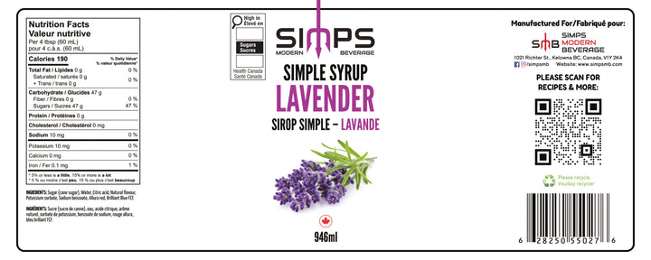 Simps Lavender Syrup