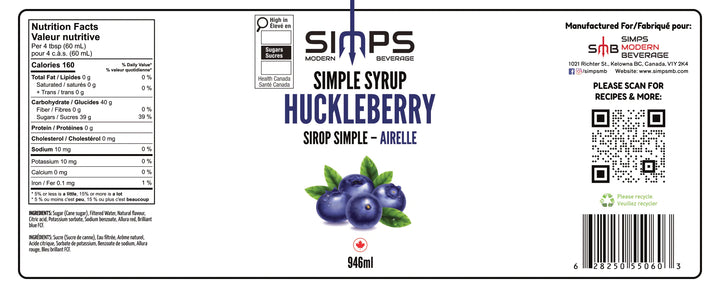 Simps Huckleberry Syrup