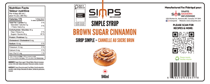 Simps - Brown Sugar Cinnamon Syrup