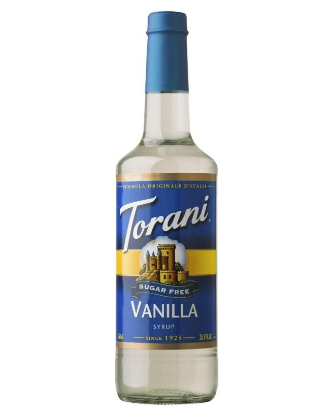 Torani Sugar Free Vanilla Syrup